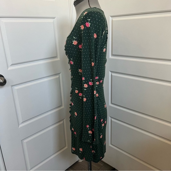 Free People Celia Mini Dress Emerald Jewel Combo Size XS - Picture 6 of 8